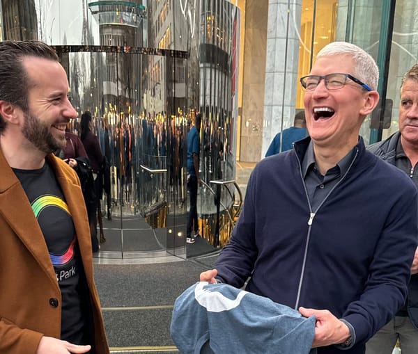 The story of when I bought Apple Vision Pro and gifted Tim Cook a Tim Cook t-shirt